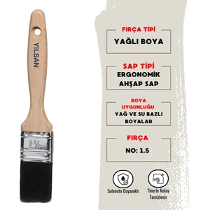 | Yağlı Boya Fırçası   [NO: 1.5]