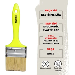 | Kestirme Boya Fırçası, Lüx  [NO: 3]