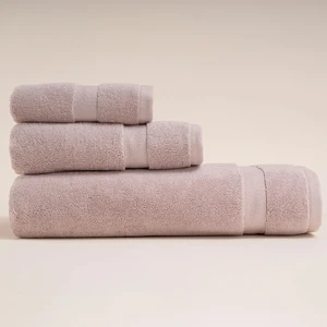 %100 Pamuk Havlu 50x90 cm Pudra - Noa Serisi