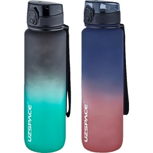 2'li Tritan Matara Seti 1000ML Büyük Boy Çift Renk Softtouch Ff Collection Tritan Su Matarası