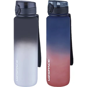 2'li Tritan Matara Seti 1000ML Büyük Boy Çift Renk Softtouch Ff Collection Tritan Su Matarası