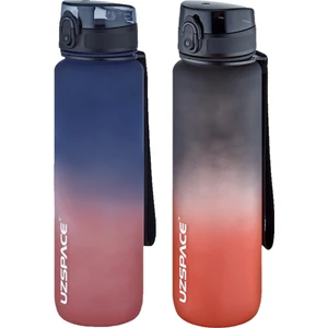 2'li Tritan Matara Seti 1000ML Büyük Boy Çift Renk Softtouch Ff Collection Tritan Su Matarası