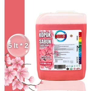 Premium Gliserinli Köpük Sabun Ekonomik Boy Japon Kiraz Çiçeği Kokulu 5 lt x 2 Adet