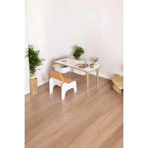 Montessori Çocuk Oyun Masası Aktivite Masası Çalışma Masası 1 Adet Koltuklu