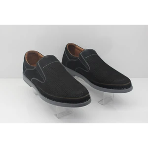 Tardelli 4397-3 Siyah Nubuk Deri Yumuşak Ortopedik Taban Erkek Ayakkabı