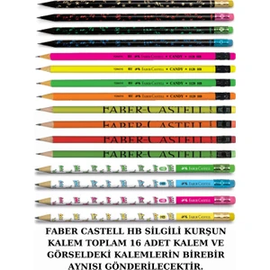 Hb Silgili Kurşun Kalem Seti 16 Adet