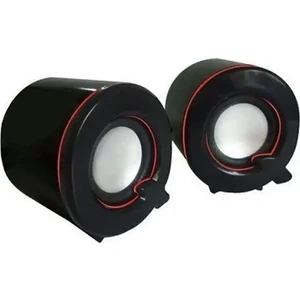 DNR Bilişim Hoparlör 1+1 Ses Sistemi USB 2.0 Multımedıa Speaker Bilgisayar-Laptop Hoparlör Siyah