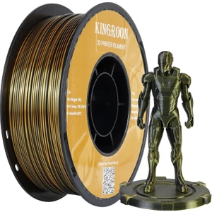 Pla Silk Çift Renk Siyah Altın - 1.75MM 1 kg