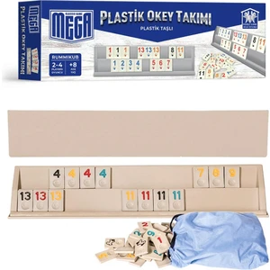 Mega Plastik Okey Takımı Plastik Taşlı
