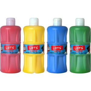 Lets 500 ml Akrilik Boya Seti 4lü