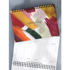Haftalık Planlayıcı 52 Hafta Planlama Defteri - A5 Spiralli Defter (Renkli)