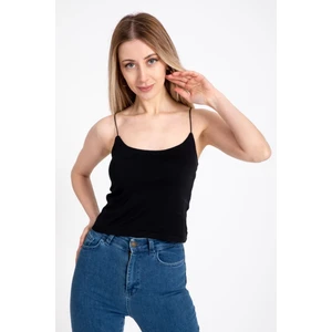 Spagetti Askılı Streç Basic %100 Pamuklu Bluz - 19282
