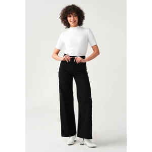 Kadın Yüksek Bel Wide Leg Pantolon