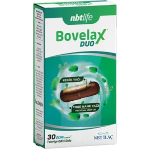 Nbt İlaç Nbtlife Bovelax Duo Tıbbi Nane Yağı ve Kekik Yağı Içeren Likit Kapsül Takvisye Edici Gıda