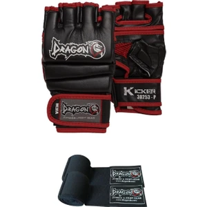 Kicker Mma Eldiveni ve Bandaj Seti - Gloves Giftoom Dövüş Sporları , Kickboks , Boks