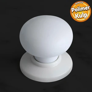 Polimer Düğme Kulp Beyaz Tablalı Dolap Mobilya Mutfak Dolabı Çekmece Dolap Kapak Kulpu Kulbu