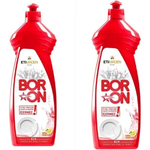 Eti Maden Boron Bulaşık Deterjanı Elde Yıkama 2 Adet Sıvı 2*650 ml