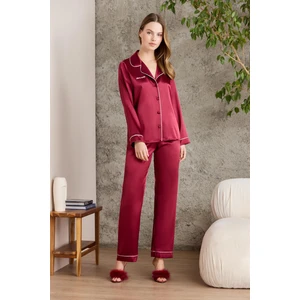 Pierre Cardin  Saten Biyeli Pijama Takımı  - 1200