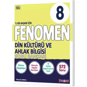 Fenomen Yayıncılık Fenomen 8. Sınıf LGS Din Kültürü ve Ahlak Bilgisi Konu Özetli Soru Bankası