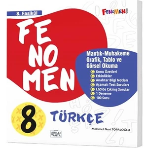 Gama Yayınları 8. Sınıf Türkçe 8.fasikül (Mantık Muhakeme, Grafik, Tablo ve Görsel Okuma)