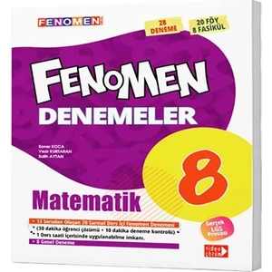 Gama Yayınları 8. Sınıf Fenomen Matematik Yeni Nesil 12 Genel Deneme 2020