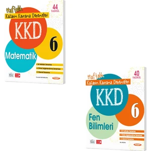 Kurmay Yayınları 6.Sınıf 2023 Matematik Fen Bilimleri Kazanım Kavrama Deneme KKD Seti