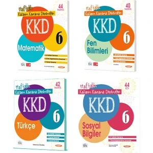Kurmay Yayınları 6.Sınıf Kazanım Kavrama Denemeleri KKD Seti 4 Kitap 2023