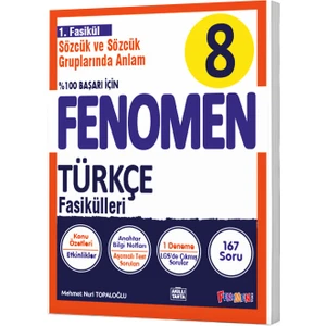 Fenomen Yayınları 8. Sınıf Türkçe 1. Fasikül Sözcük ve Sözcük Gruplarında Anlam 2023