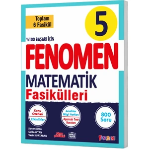 Fenomen Yayıncılık 5. Sınıf Matematik Konu Özetli Soru Bankası Fasikülleri 6 Fasikül