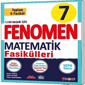 Fenomen Yayıncılık  7. Sınıf Matematik Konu Özetli Soru Bankası Fasikülleri 6 Fasikül