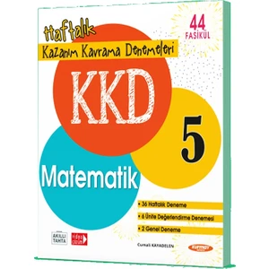 Kurmay Yayınları KKD 5.Sınıf Matematik Haftalık Kazanım Kavrama Denemeleri