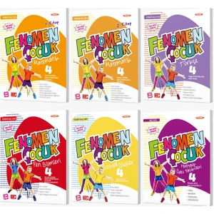 Fenomen Çocuk Yayınları 4. Sınıf Türkçe Matematik Fen Soyal Haftalık Ödev Seti 6 Kitap