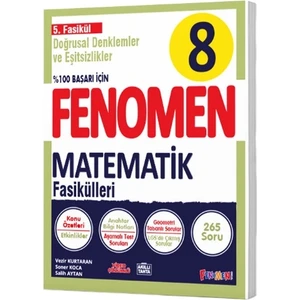Gama Yayınları Fenomen 8. Sınıf LGS Matematik 5. Fasikül Konu Özetli Soru Bankası
