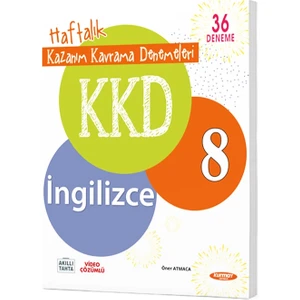 Kurmay Yayınları KKD 8.Sınıf Ingilizce Haftalık Kazanım Kavrama Denemeleri