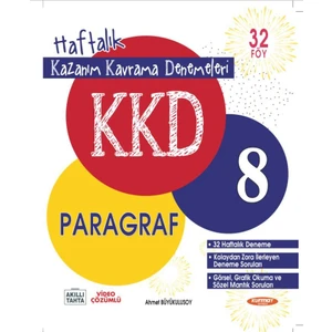 Kurmay Yayınları 8.Sınıf Paragraf Kazanım Kavrama Denemeleri 36 Fasikül 2023