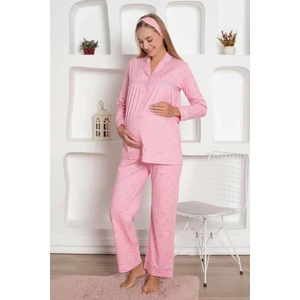 2796 Pembe Hamile Lohusa Pijama Tk
