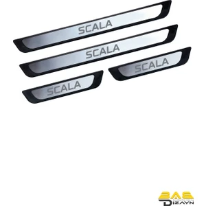 Bab Dizayn Automotive Skoda Scala Krom Kapı Eşik Koruması 2020 Üzeri 4 Parça
