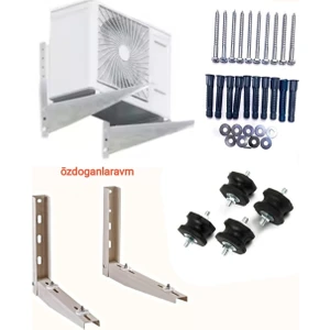 Üniversal 9000 Btu ve 12000 Btu Dış Ünite Konsol Klima Ayak+Takoz + Vida Dubel Takımı