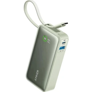 545 Nano Powerbank (30W, Dahili USB-C Kablosu) 10K Taşınabilir Şarj Cihazı, 1 USB-C, 1 USB-A ile PD 30W Maksimum Çıkış - Yeşil - A1259