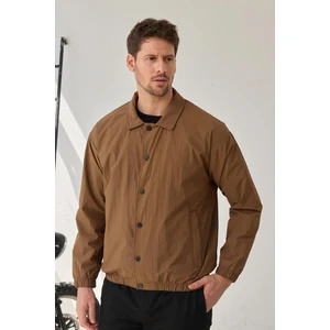 Erkek Paraşüt Mont Ceket Kahverengi