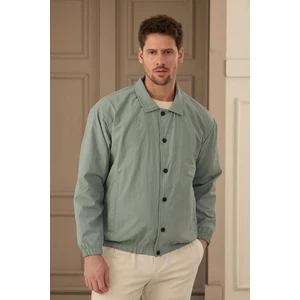 Erkek Paraşüt Mont Ceket Su Yeşili