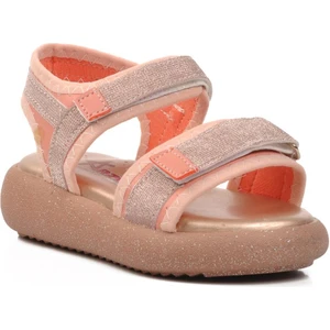24-402-F Pudra Simli Ortopedik Taban Çocuk Sandalet