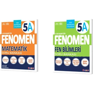 Fenomen 5. Sınıf Matematik (A)  ve Fen Bilimleri (A) Soru Bankası