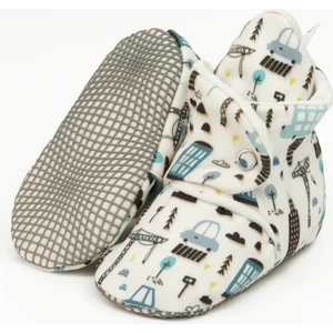 Ella Bonna Organik Pamuk Bebek Pandufu, Kaydırmaz Taban, Yenidoğan Patiği, Ev Kreş Ayakkabısı, Şehir Hayatı