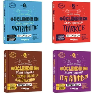 Ankara Yayıncılık 8.Sınıf Güçlendiren Serisi 4'Lü Soru Bankası Seti 2024-2025 Güncel Baskı