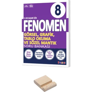 Fenomen Yayıncılık LGS 8. Sınıf Görsel Grafik Tablo Okuma ve Sözel Mantık Soru Bankası