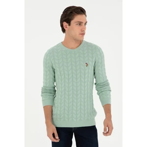 U.S. Polo Assn. Erkek Su Yeşili Kazak /Triko 50288883-VR048