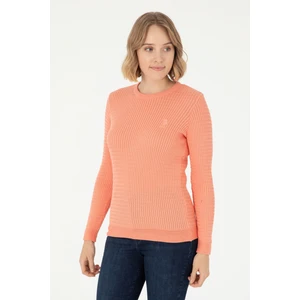 U.S. Polo Assn. Kadın Somon Kazak /Triko 50288979-VR047