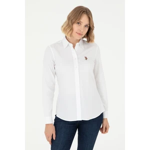 U.S. Polo Assn. Kadın Beyaz Gömlek Basic 50295710-VR013