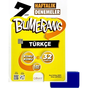 Günay Yayınları 7. Sınıf Bumerang Türkçe Haftalık Deneme – Silgi